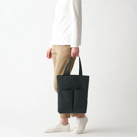 ✨SOLD✨ Muji Blue Foldable & Water Repellent Tote Bag - Picture 1 of 10